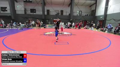 33.4-39.6 lbs Champ. Round 4 - Adalyn Veitenheimer, Askeo International Mat Club vs Vivian Soto, Sunnyside Ironman Wrestling