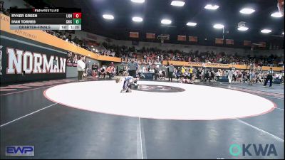 49 lbs Quarterfinal - Ryker Green, Lions Wrestling Academy vs Ivan Torres, Chickasha Wrestling