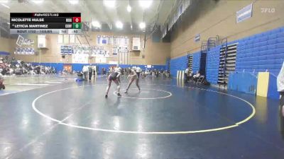 145lbs Cons. Round 7 - Leticia Martinez, Century (Girls) vs Nicolette Hulse, Ridgefield (Girls)