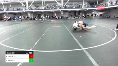 157 lbs Round Of 64 - Hudson Ward, Lock Haven-Unattached vs Luca Felix, NC State - UnAttached