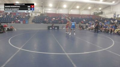 165 lbs Zaiden Rosenthal, Utah Black vs Nicolas Barrett, Virginia