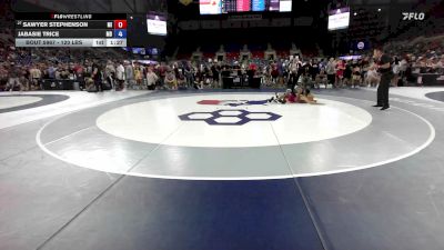 120 lbs Champ. Rd Of 64 - Sawyer Stephenson, MI vs Jabasie Trice, MD