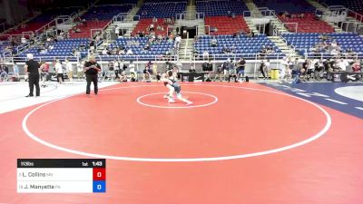 113 lbs Rnd Of 16 - Liam Collins, MN vs Jordan Manyette, PA