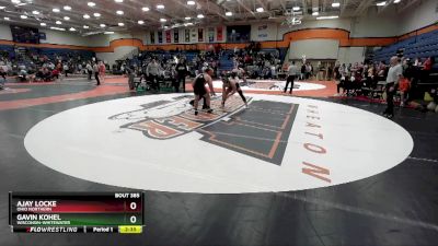 184 lbs Cons. Round 4 - Gavin Kohel, Wisconsin-Whitewater vs Ajay Locke, Ohio Northern