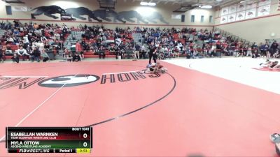 92-96 lbs Round 1 - Myla Ottow, Ascend Wrestling Academy vs Esabellah Warnken, Team Scorpion Wrestling Club