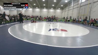 100 lbs Ella Thomas, Ohio Blue vs Justice Gutierrez, Colorado