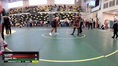 285 lbs Semifinal - Michael Gill, BRUSH vs LJ Cates, GROVE CITY