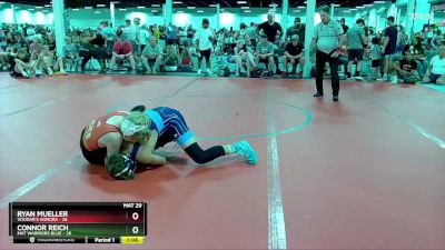 130 lbs Round 1 (6 Team) - Ryan Mueller, Vougar`s Honors vs Connor Reich, Mat Warriors Blue