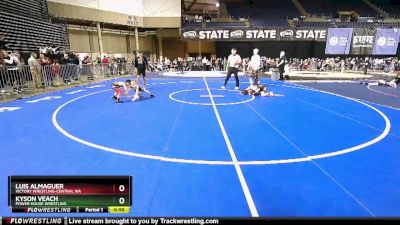 43 lbs Quarterfinal - Kyson Veach, Power House Wrestling vs Luis Almaguer, Victory Wrestling-Central WA