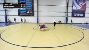 154 lbs Rr Rnd 3 - Gabe Paradis, Grit Mat Club Blue vs Jackson Siewert, The Fort Hammers