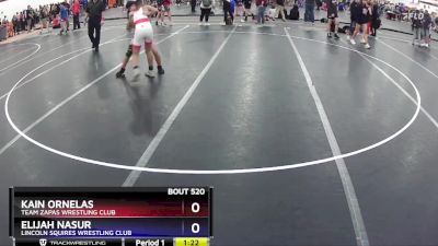 119 lbs Round 2 - Kain Ornelas, Team Zapas Wrestling Club vs Elijah Nasur, Lincoln Squires Wrestling Club