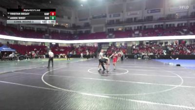 157 lbs Cons. Round 3 - Tristan Begay, Nampa vs Aiden West, Borah