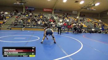 157 lbs Semifinal - Aden Graves, University Of Providence (Mont.) vs Beau Blackham, Embry-Riddle Aeronautical University (Ariz.)