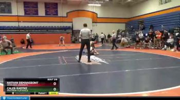 133 lbs Cons. Round 2 - Caleb Radtke, Wisconsin-Platteville vs Nathan Demangeont, Heidelberg University