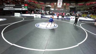 132 lbs Quarters - Caleb Smith, Frontier High School Wrestling vs Dalton Benicki, Mother Lode Wrestling Club