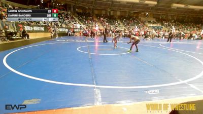 70 lbs 3rd Place - Jaxtin Gonzales, Steel City Reloaded vs Damini Sanders, Sherman Challengers