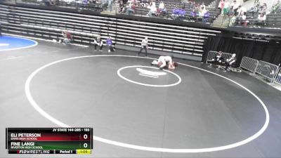 193 lbs Cons. Round 2 - Eli Peterson, Davis High School vs Fine Langi, Riverton High School