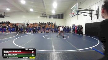 144 lbs Cons. Round 4 - Dawnoven Jimenez, Hanford vs Kaileb Cadena, Bakersfield Christian