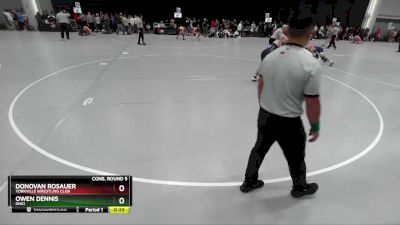 150 lbs Cons. Round 5 - Donovan Rosauer, Yorkville Wrestling Club vs Owen Dennis, Ohio