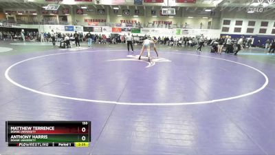 133 lbs Cons. Round 5 - Anthony Harris, Doane University vs Matthew Terrence, Doane University