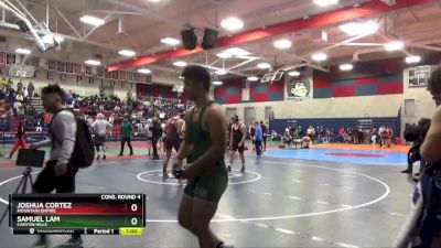 182 lbs Cons. Round 4 - Joshua Cortez, Mountain Empire vs Samuel Lam, Canyon Hills