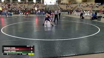 130 lbs Cons. Semi - Walker Biber, Cumberland Co Youth Wrestling vs Patrick York, Sumner Co Wrestling Club