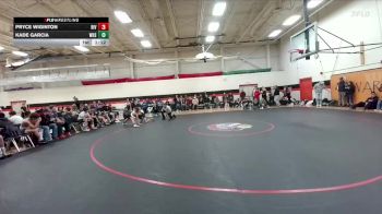 126 lbs Quarterfinals (8 Team) - Pryce Wiginton, Riverton vs Kade Garcia, Worland High School