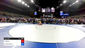 126 lbs Rnd Of 64 - Christian Davis, Arizona vs Caden Barrientos, New York