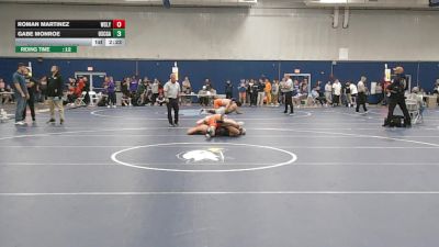 184 lbs Semifinal - Roman Martinez, Wesleyan (CT) vs Gabe Monroe, Coast Guard