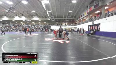 285 lbs Cons. Round 3 - Zion Longsine, Arizona Christian University vs Christian Seebold, Oklahoma Wesleyan