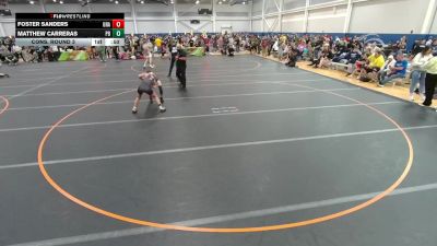110 lbs Cons. Round 3 - Foster Sanders, Unattached vs Matthew Carreras, Unattached