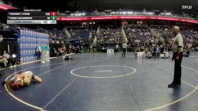 3A 132 lbs Cons. Round 1 - Josh Figueredo, West Carteret High School vs Rodney Lyons, Person