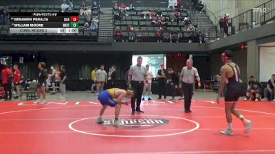 125 lbs Cons. Round 2 - Benjamin Peralta, Simpson (Calif.) vs William Moore, Westcliff