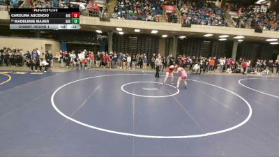 140 lbs Champ. Round 1 - Madeleine Mauer, Deerfield vs Carolina Ascencio, Aurora (East)