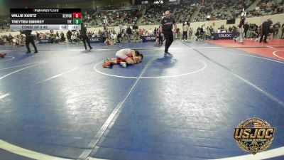 88 lbs Consi Of 8 #2 - Willie Kurtz, SlyFox Wrestling Academy vs Treyten Embrey, Tech Fall Elite