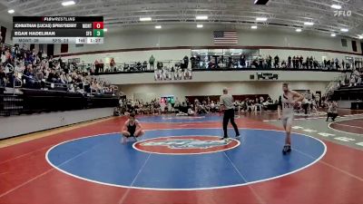 138 lbs Quarters & 1st Wb (16 Team) - Johnathan (Lucas) Sprayberry, Jasper County vs Egan Hadelman, St Francis School