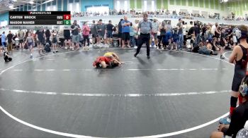 52 lbs Round 7 (10 Team) - Mason Maher, Buxton vs Carter Brock, Panhandle Pitbulls