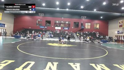 110 lbs Quarterfinal - Grace Bolstad, Marymount vs Alanna Jenning, Randolph