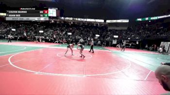 120 lbs Cons. Round 4 - Colton Marino, SVW3 vs Adam Bee, TAL2