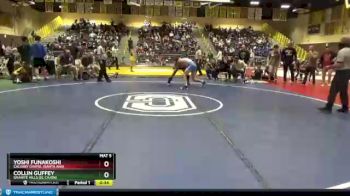 132 lbs 3rd Place Match - Collin Guffey, Granite Hills (El Cajon) vs Yoshi Funakoshi, Calvary Chapel (Santa Ana)