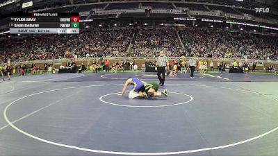 D3-150 lbs Cons. Round 1 - Tyler Bray, Kingsford HS vs Sami Barawi, Pontiac Notre Dame Prep