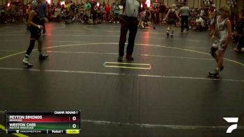 75 lbs Champ. Round 1 - Weston Cass, Fish Eye Wrestling vs Peyton Simonds, Bradford