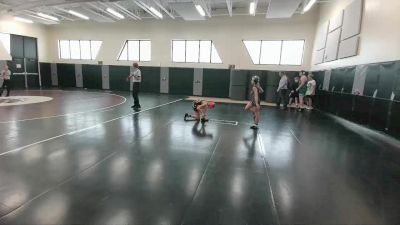 70-76 lbs Champ. Round 1 - Addalynn Miller, Worland Middle School vs Roxy White, Thermopolis Middle School