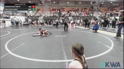 70-73 lbs Rr Rnd 1 - Brooklynn Smith, Chickasha Youth Wrestling vs Braydon West, Midwest City Bombers Youth Wrestling Club