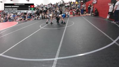 86-94 lbs Round 3 - Brayden Smith, Connellsville vs Camden Whipkey, North Star