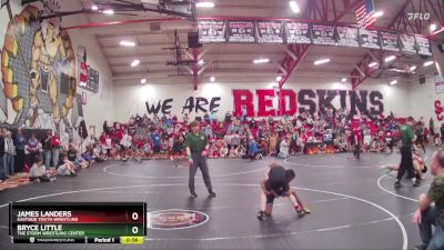 75 lbs Round 1 - James Landers, Eastside Youth Wrestling vs Bryce Little, The Storm Wrestling Center