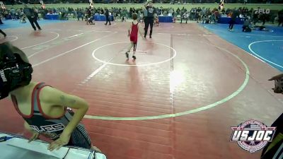 52 lbs Round Of 16 - Parker Mabe, Hilldale Youth Wrestling Club vs Keegan McDaid, Del City Little League