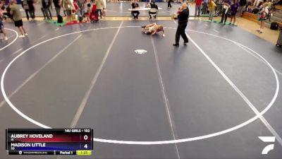 102 lbs Cons. Semi - Aubrey Hoveland, IA vs Madison Little, SD