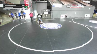 117 lbs 1st Place Match - Jacob Cosic, Peterson Grapplers Wrestling Club vs Jaguar Madyun, Bay Area Dragons Wrestling Center