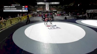 57 kg 1st Place Match - Abdullah Noori, United Wrestling Club vs Dakota Sanders, Team Arcata Wrestling Club